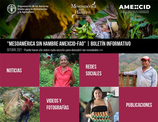 Boletín Informativo "Mesoamérica sin hambre AMEXCID-FAO"